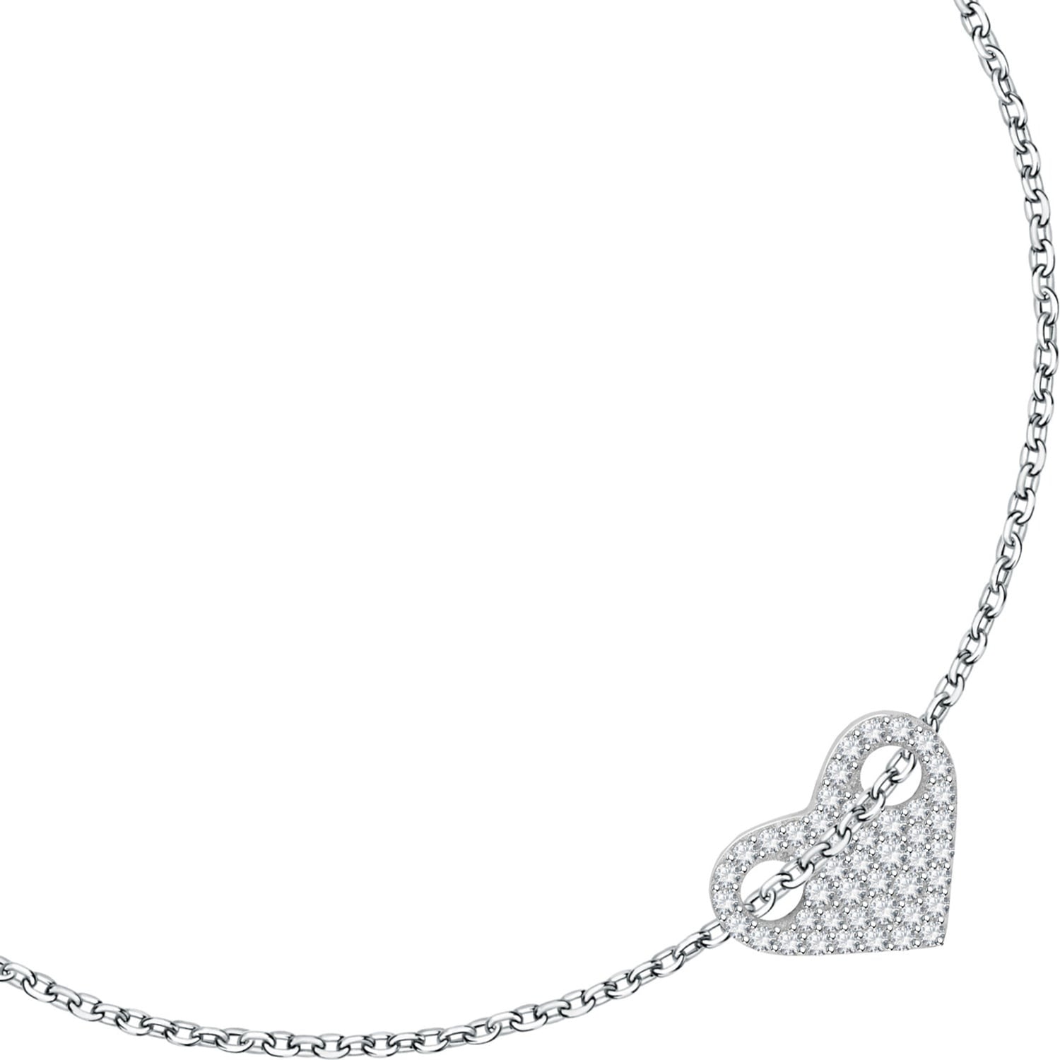 Bracciale donna argento Le petite story con cuore lps05awv24