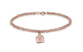 Damenarmreif Campana Capri aus Roségold-Silber mit diamantbesetzten Kugeln
