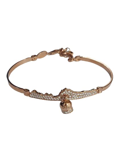 Bracciale donna campana capri in argento 925 rosè con zirconi