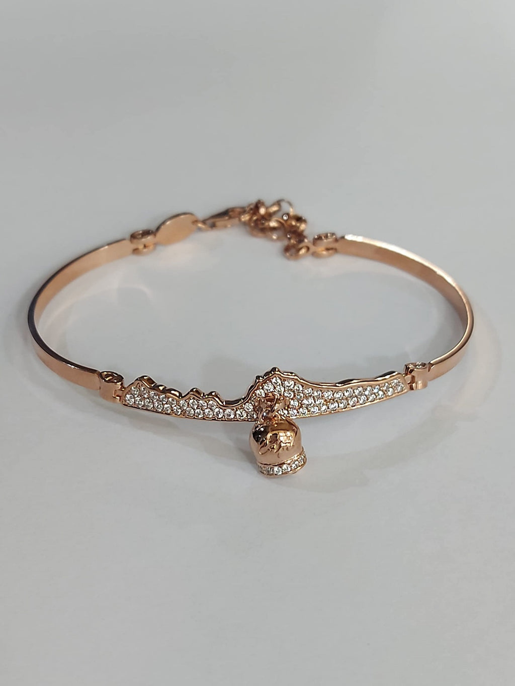 Bracciale donna campana capri in argento 925 rosè con zirconi