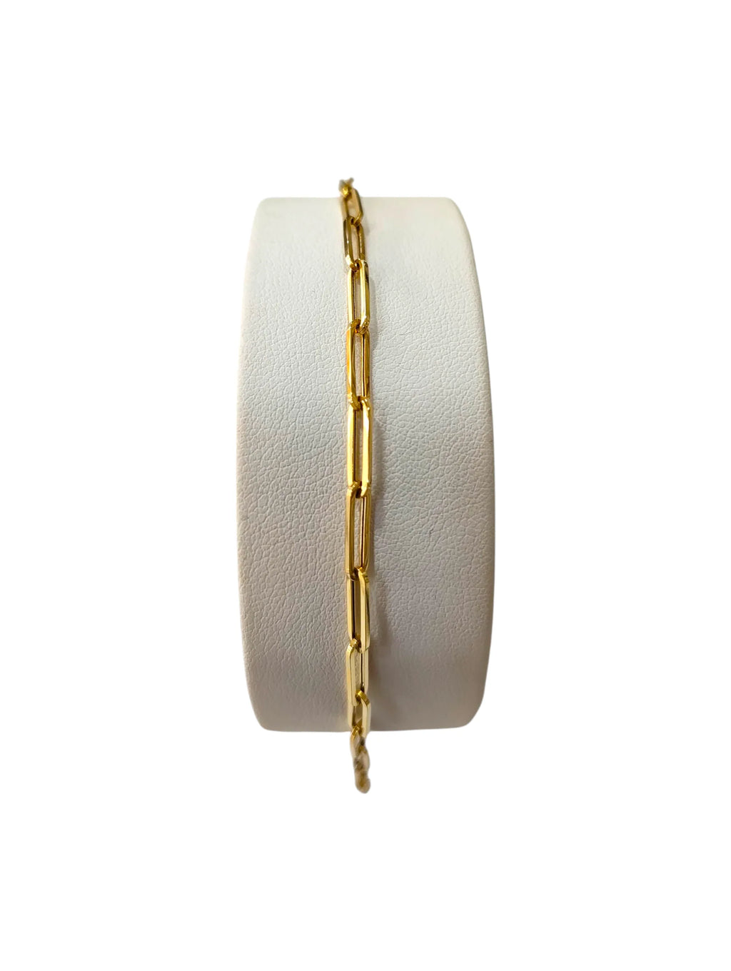 Bracciale donna catena semplice in oro giallo 18 carati