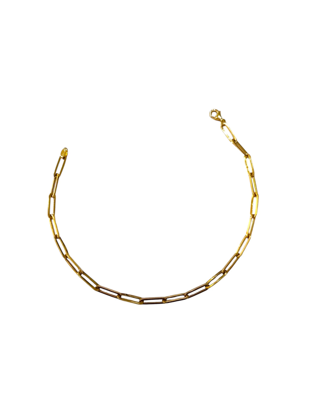 Bracciale donna catena semplice in oro giallo 18 carati