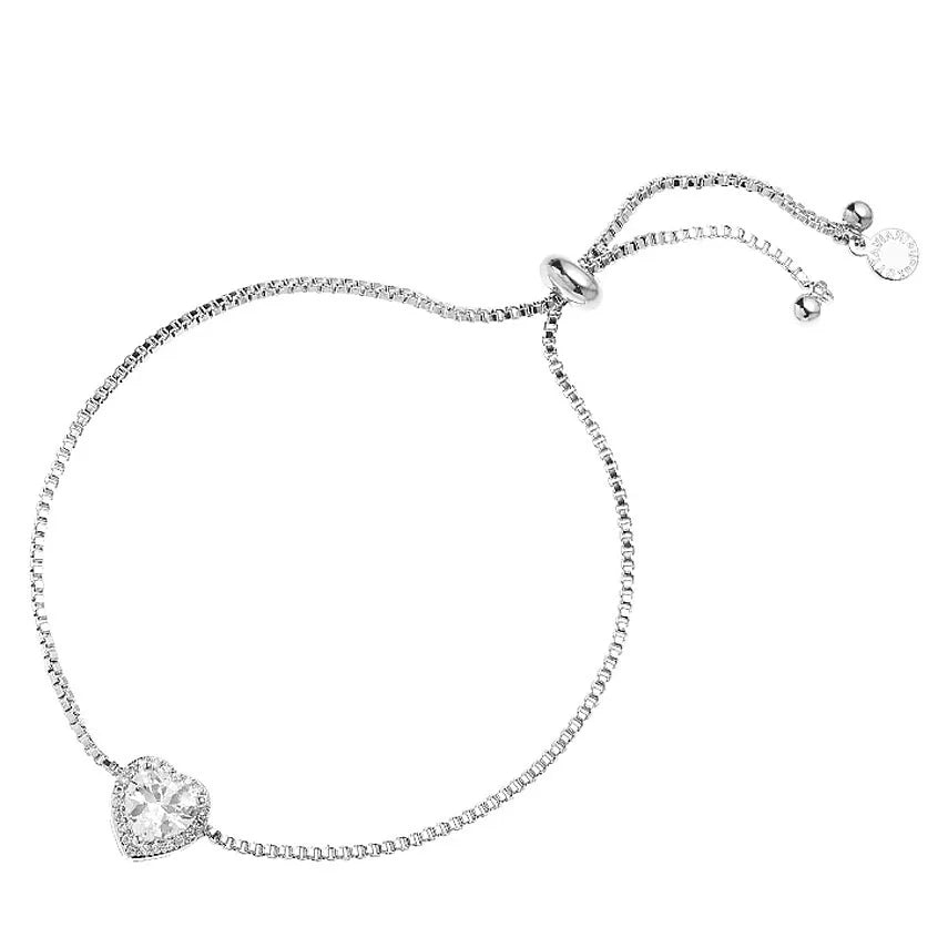 Ottaviani Damenarmband mit Herz und weißen Zirkonia