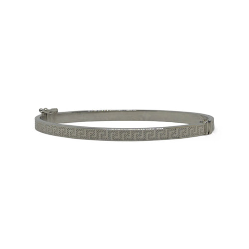 Damenarmband mit griechischem Design aus 750er Weißgold