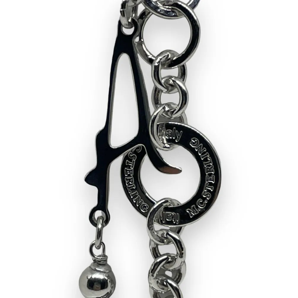 Bracciale donna con lettera A Maria Cristina Sterling B1955