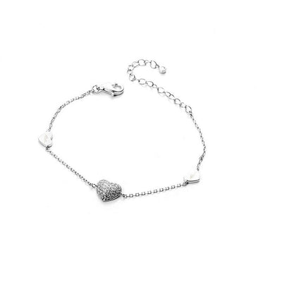 Bracciale donna cuore gioielli 4US Cesare Paciotti Silver Heart 4UBR3000W