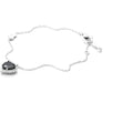Bracciale donna gioielli 4US Cesare Paciotti Black Heart 4UBR3206W