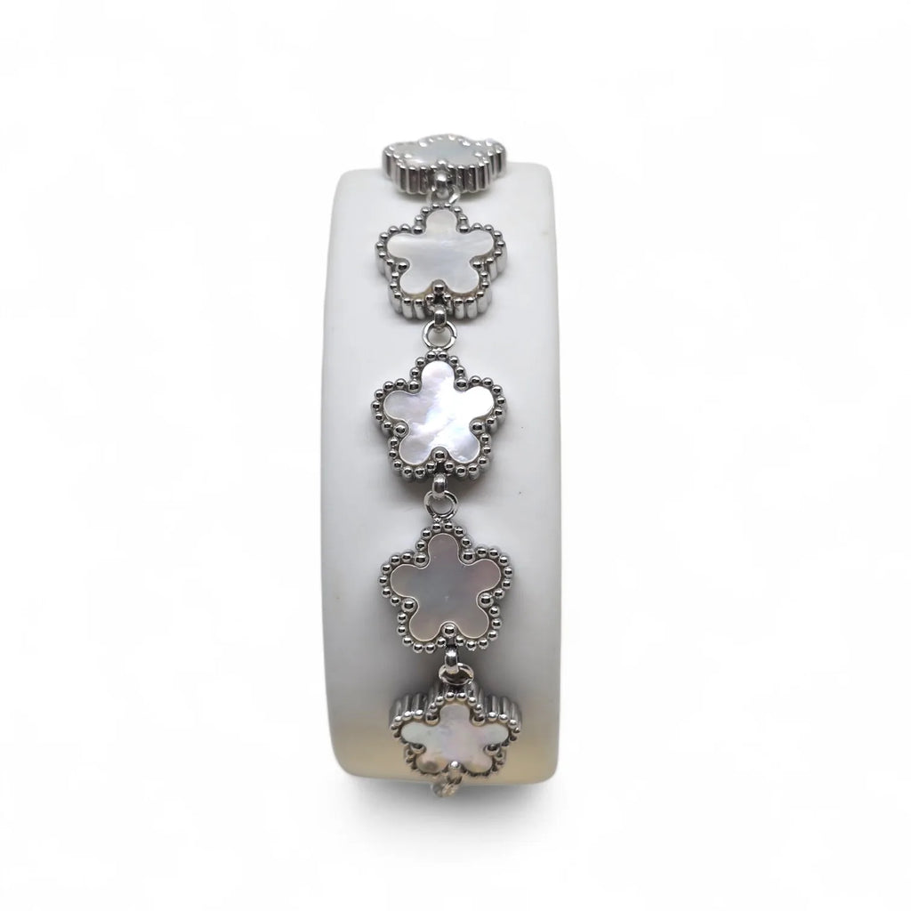 Bracciale donna gioielli Fiori Bianchi - Eleganza e Stile in Ogni Dettaglio