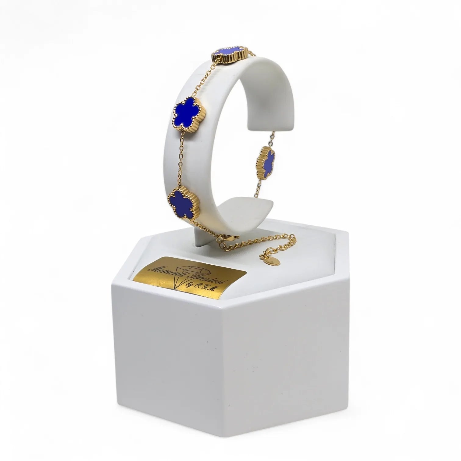 Bracciale donna gioielli Fiori Blu - Eleganza e Stile in Ogni Dettaglio