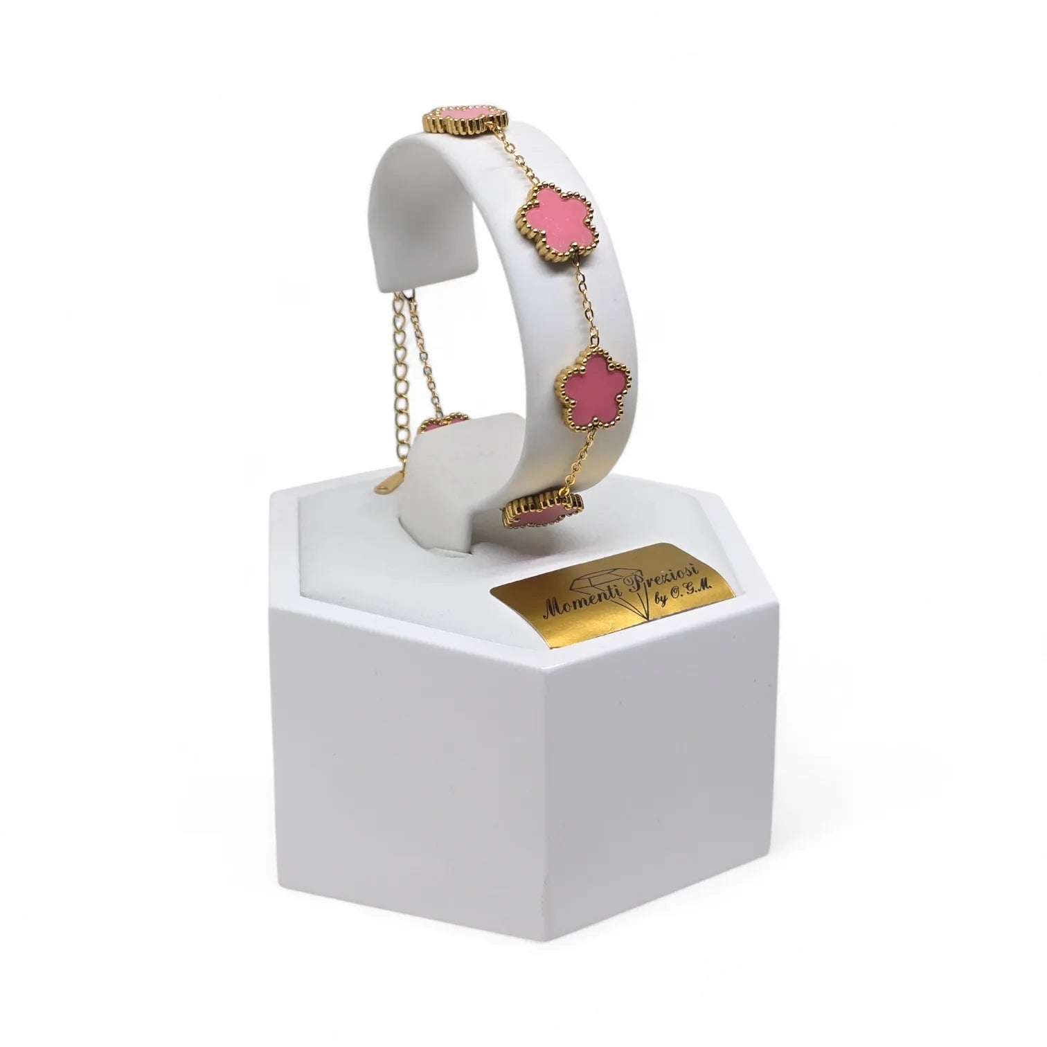 Bracciale donna gioielli Fiori Rosa - Eleganza e Stile in Ogni Dettaglio