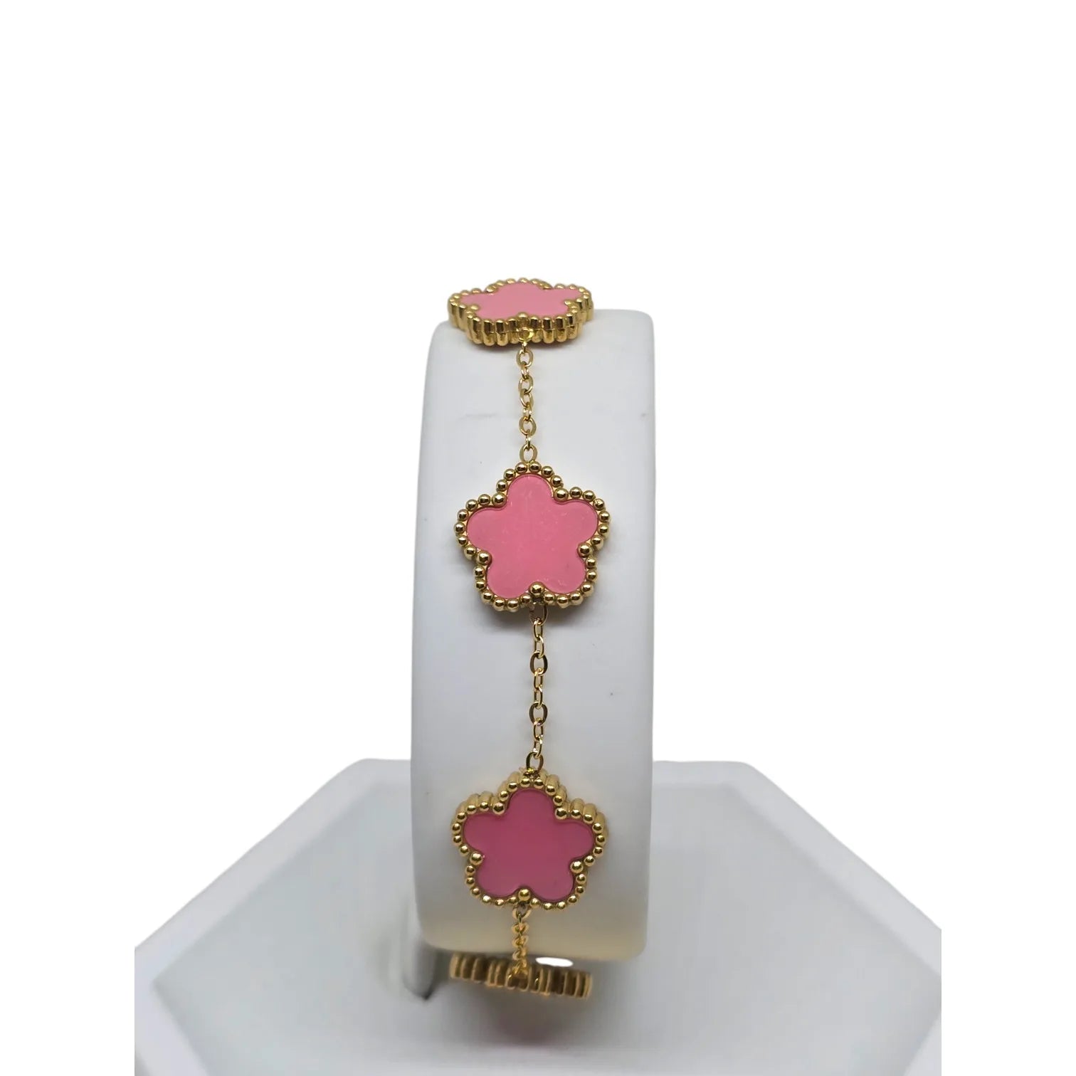 Bracciale donna gioielli Fiori Rosa - Eleganza e Stile in Ogni Dettaglio