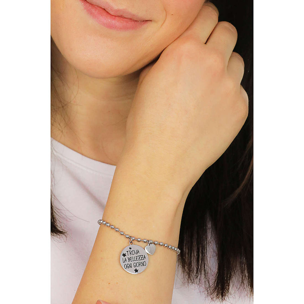 Bracciale donna gioielli Luca Barra bk2128 " trova la bellezza ogni giorno "