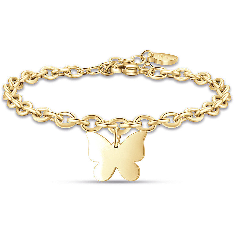 Bracciale donna gioielli Luca Barra bk2170 farfalla
