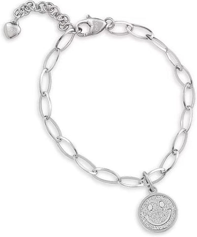 Bracciale donna gioielli Ops Objects Glitter con smile OPSBR-814