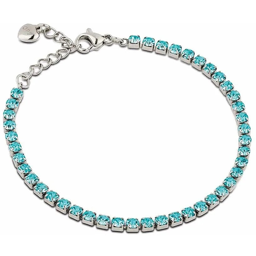 Bracciale donna gioielli Ops Objects zirconi azzurri OPSBR-948
