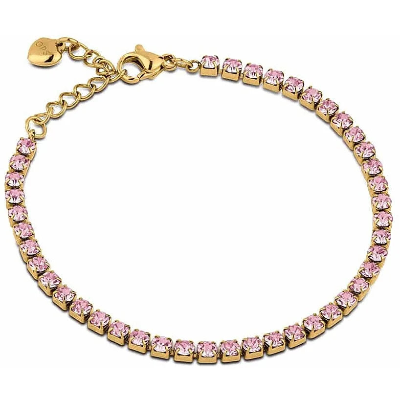 Bracciale donna gioielli Ops Objects zirconi rosa OPSBR-940