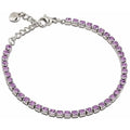 Bracciale donna gioielli Ops Objects zirconi viola OPSBR-943