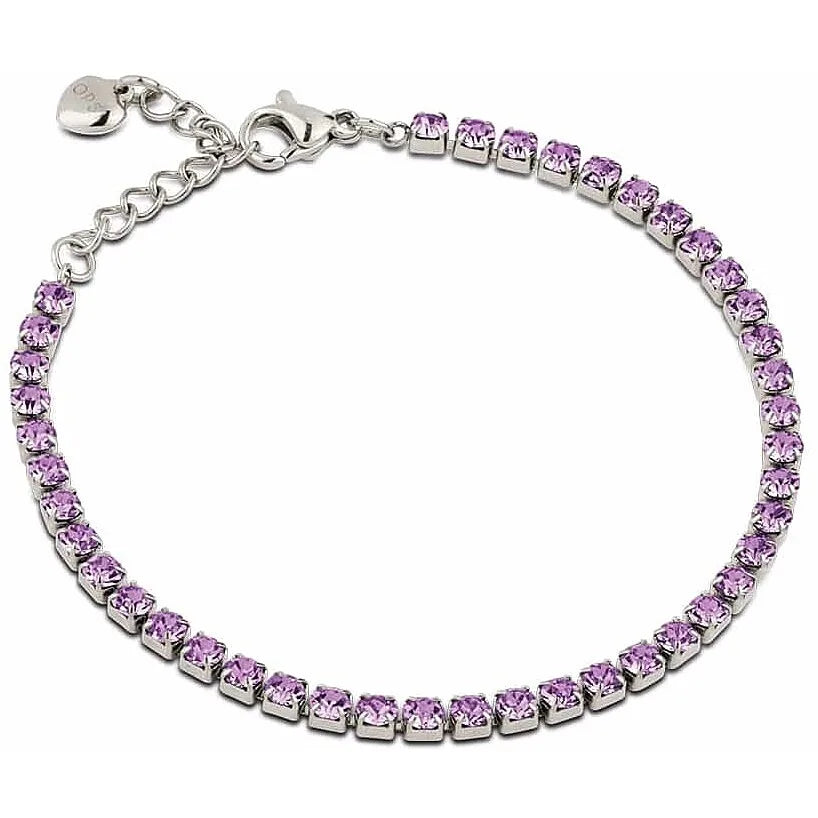 Bracciale donna gioielli Ops Objects zirconi viola OPSBR-943
