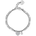 Bracciale donna gioielli Sagapò Aurora sar28 con cuore zirconato