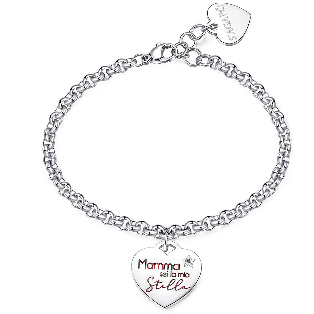 Bracciale donna gioielli Sagapò Be My Always mamma