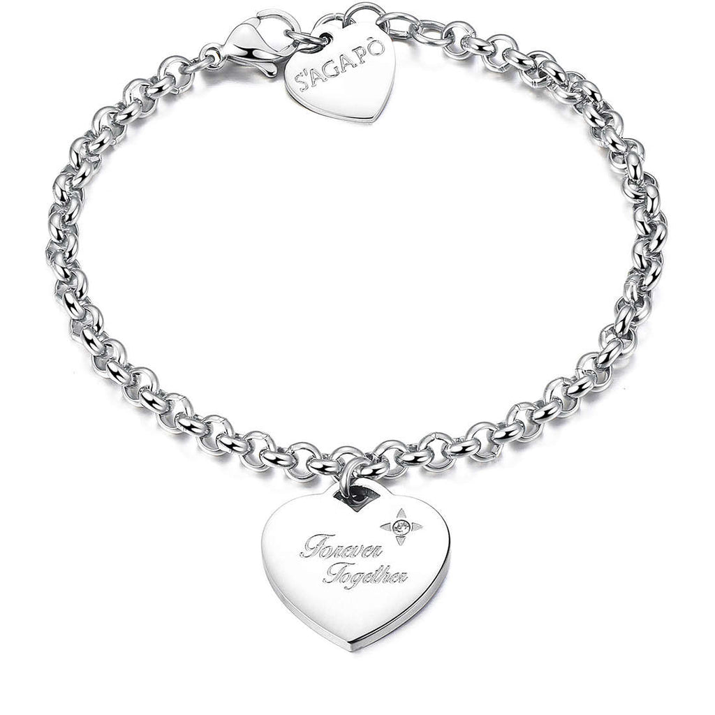 Bracciale donna gioielli Sagapò Be My Always sbm16 Forever together