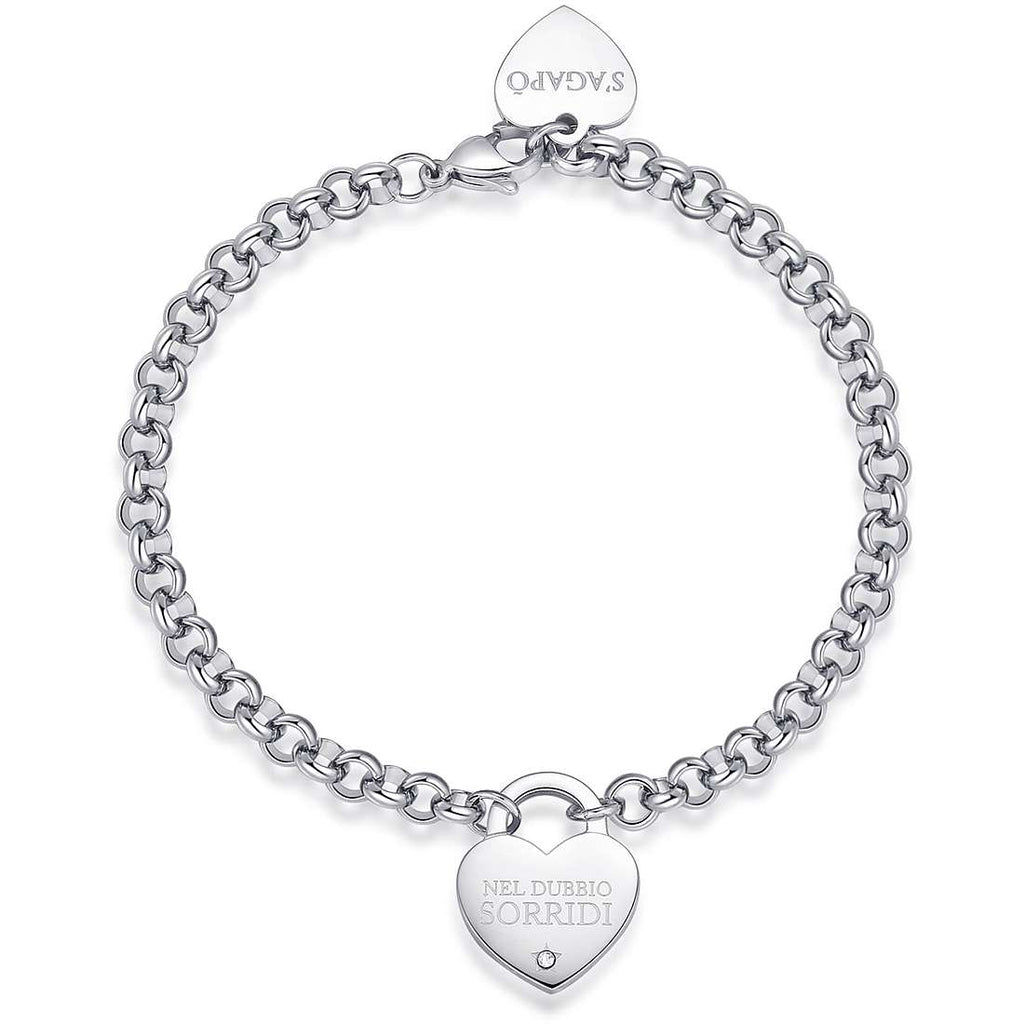 Bracciale donna gioielli Sagapò Be My Always sbm79 Nel dubbio sorridi