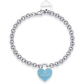 Bracciale donna gioielli Sagapò Be My Always sbm86 cuore azzurro