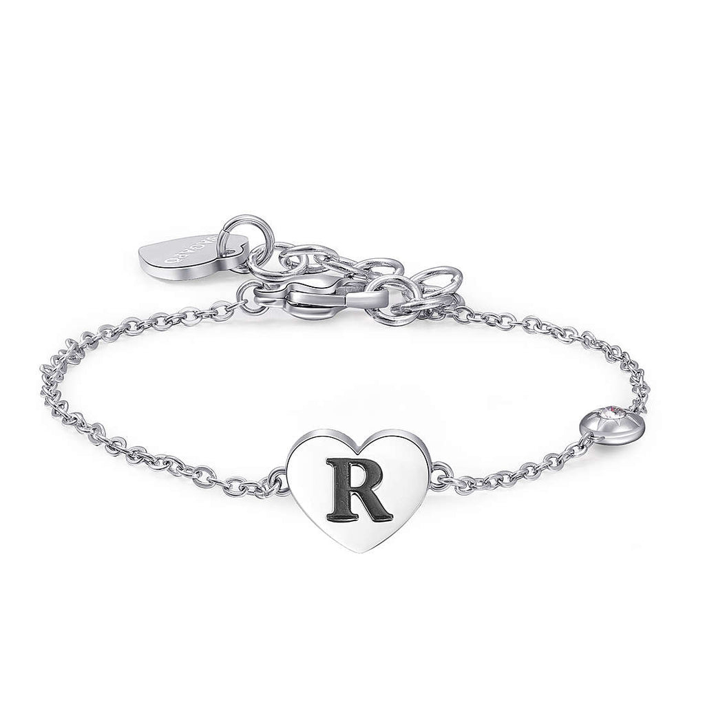 Bracciale donna gioielli Sagapò Click sck134 lettera R