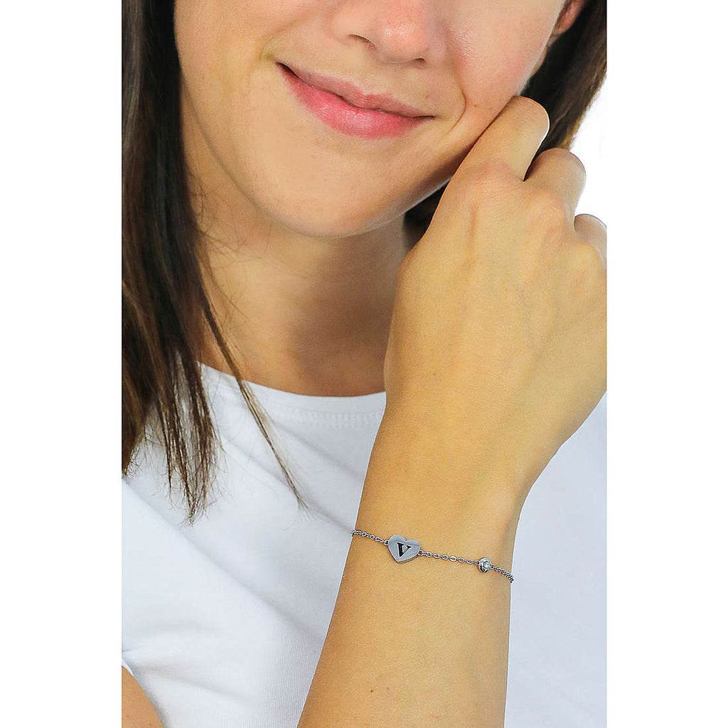 Damenarmband Sagapò Click sck138 Buchstabe V