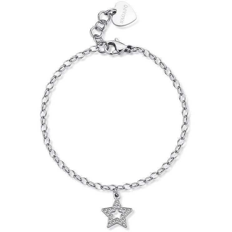 Damenarmband Sagapò HAPPY SHAR28 mit Zirkonia-Stern