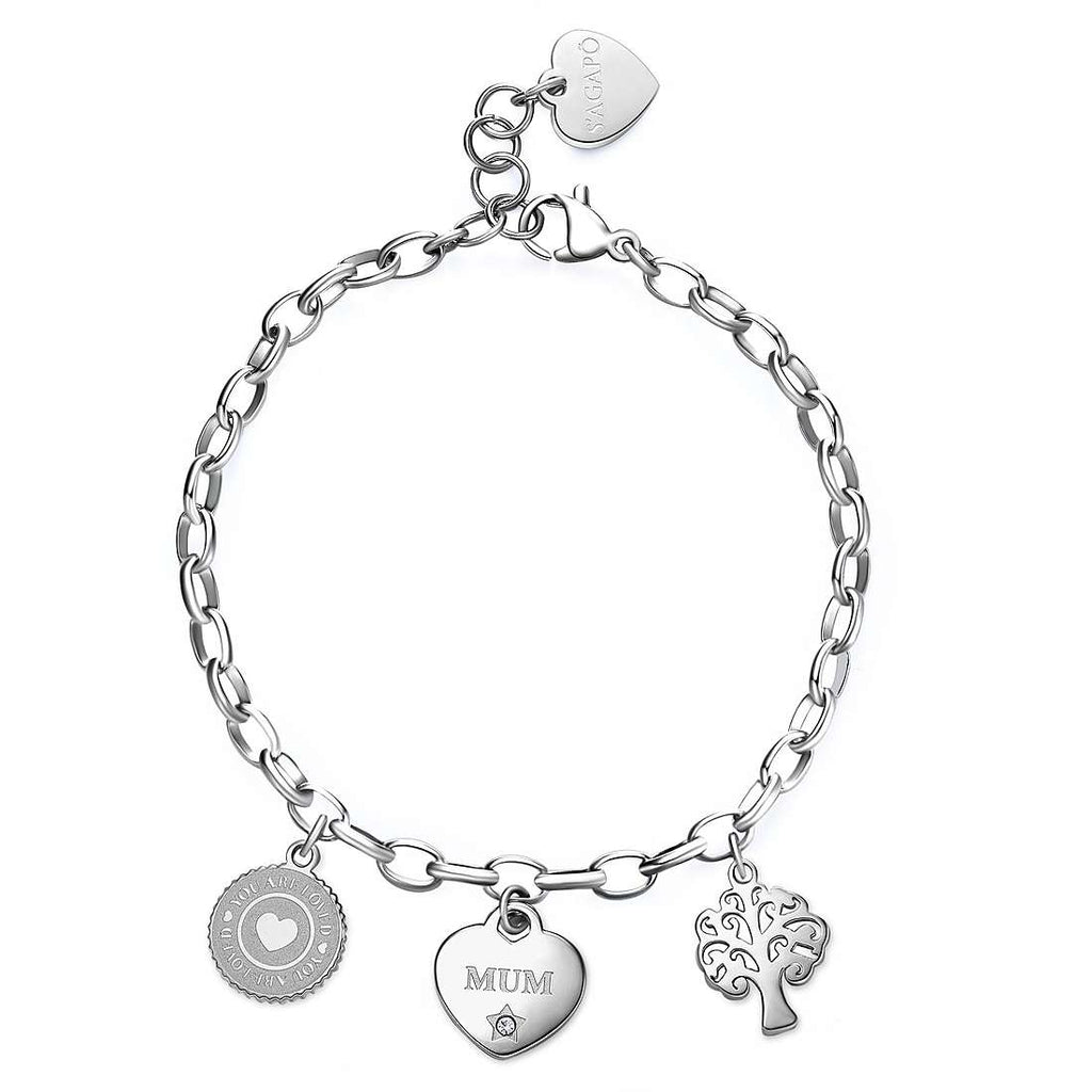 Bracciale donna gioielli Sagapò HAPPY shar14 mamma
