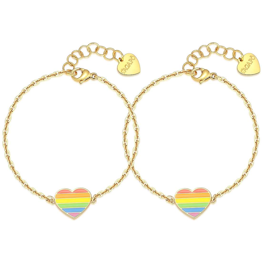 Bracciale donna gioielli Sagapò Me You sey13 con cuore