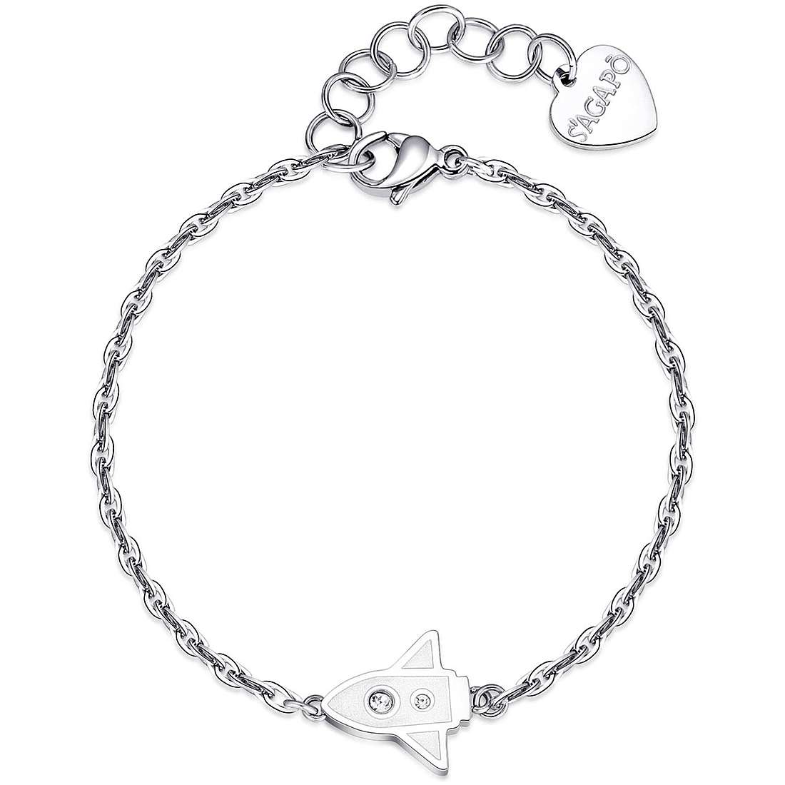 Bracciale donna gioielli Sagapò Me You sey17 luna e razzo