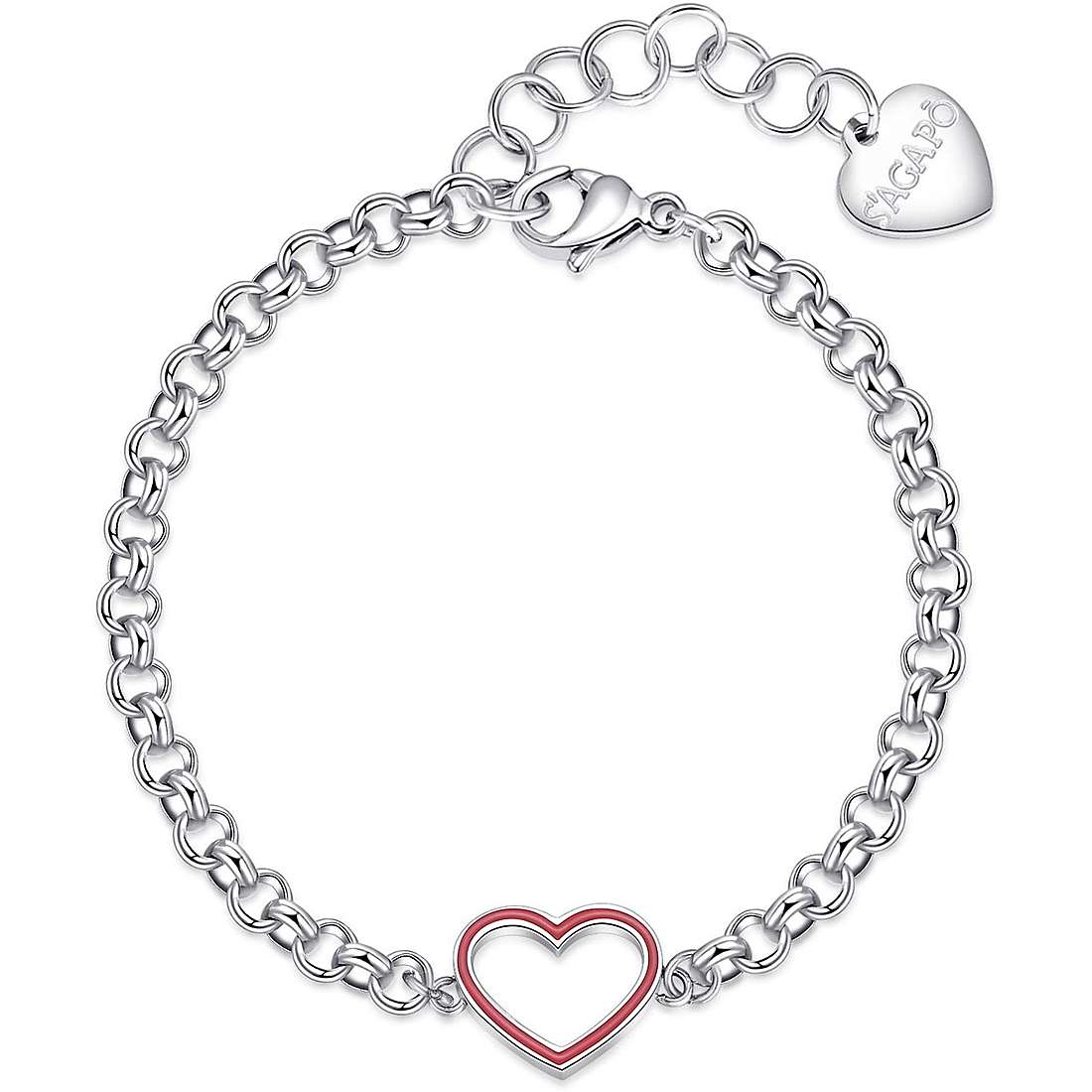 Bracciale donna gioielli Sagapò Me You sey18 cuore