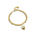 Bracciale donna in acciaio con campanella fortuna OPSBR-975