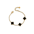 Bracciale donna in acciaio con quadrifoglio OPSBR-972