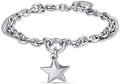 Damenarmband aus Stahl mit Stern Luca Barra BK2208