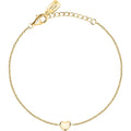 Bracciale donna in argento La petite story con ciondolo cuore dorato lps05awv13