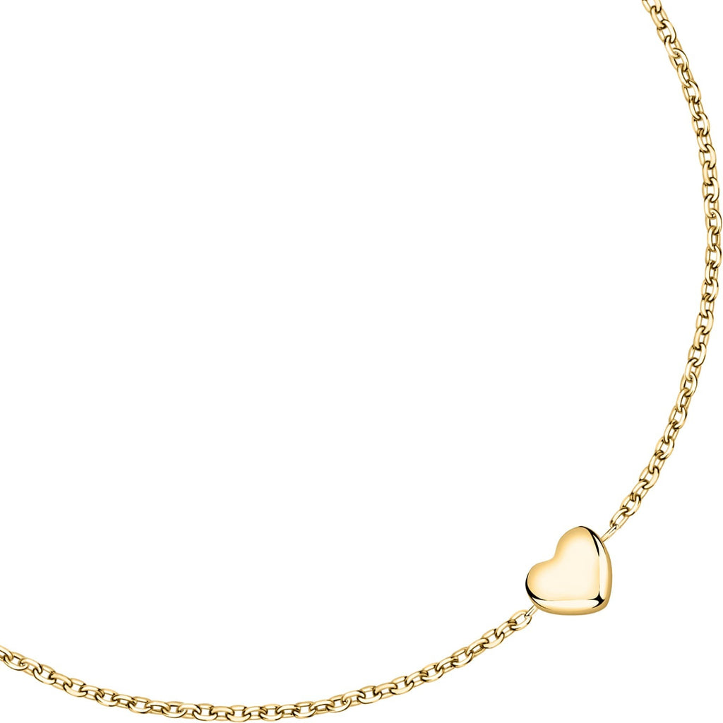 Bracciale donna in argento La petite story con ciondolo cuore dorato lps05awv13