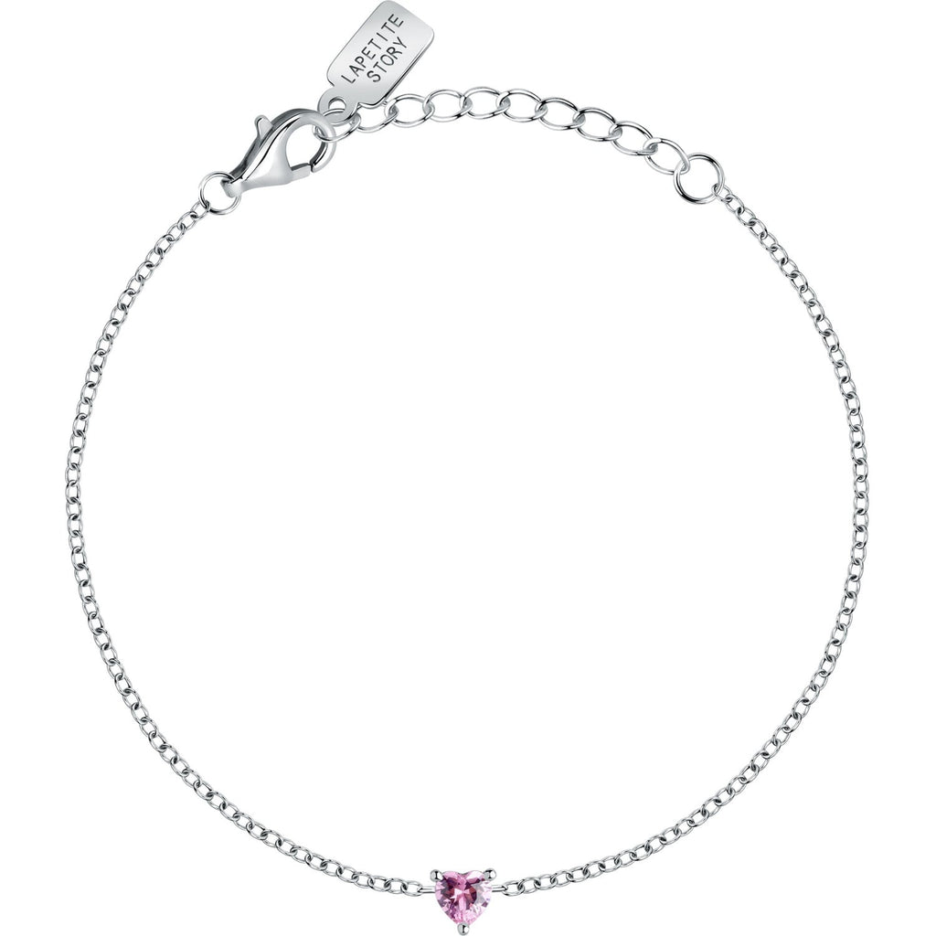 Damenarmband aus Silber La Petite Story mit rosa Herzkristall LPS05AWV10