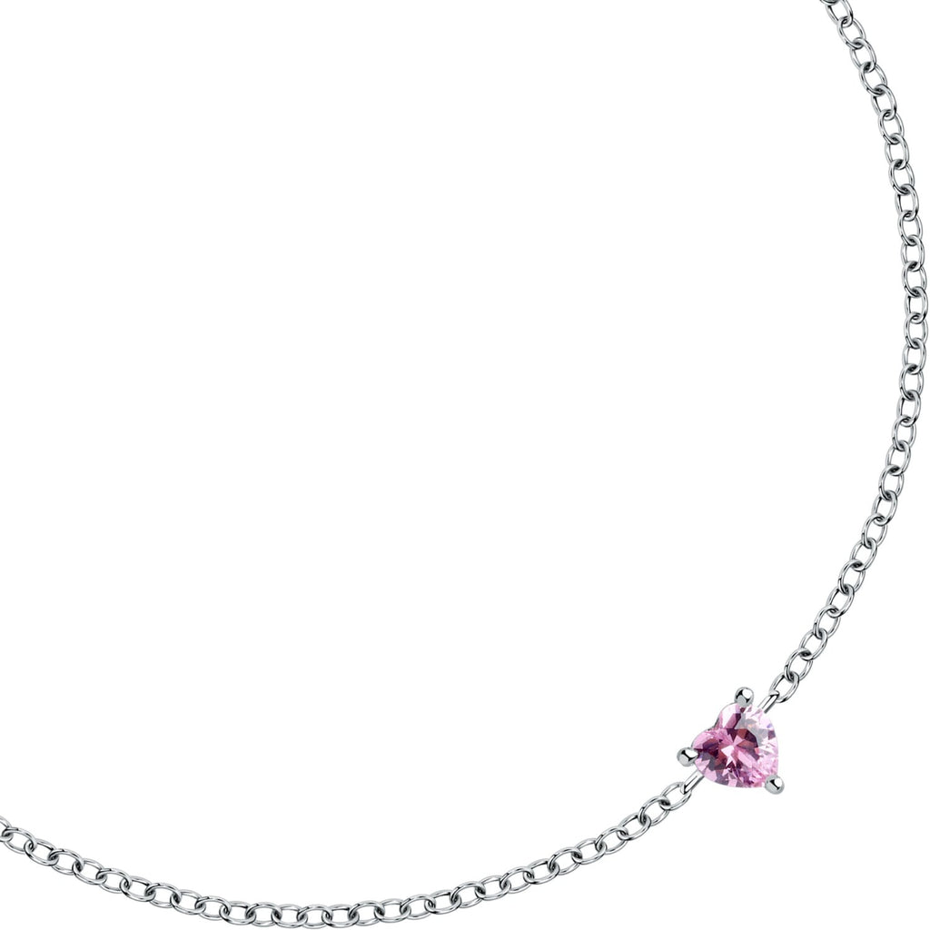 Damenarmband aus Silber La Petite Story mit rosa Herzkristall LPS05AWV10