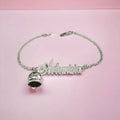 Bracciale donna in argento campanella capri con nome