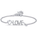 Bracciale donna in argento con scritta " love " gioielli Melitea mb223