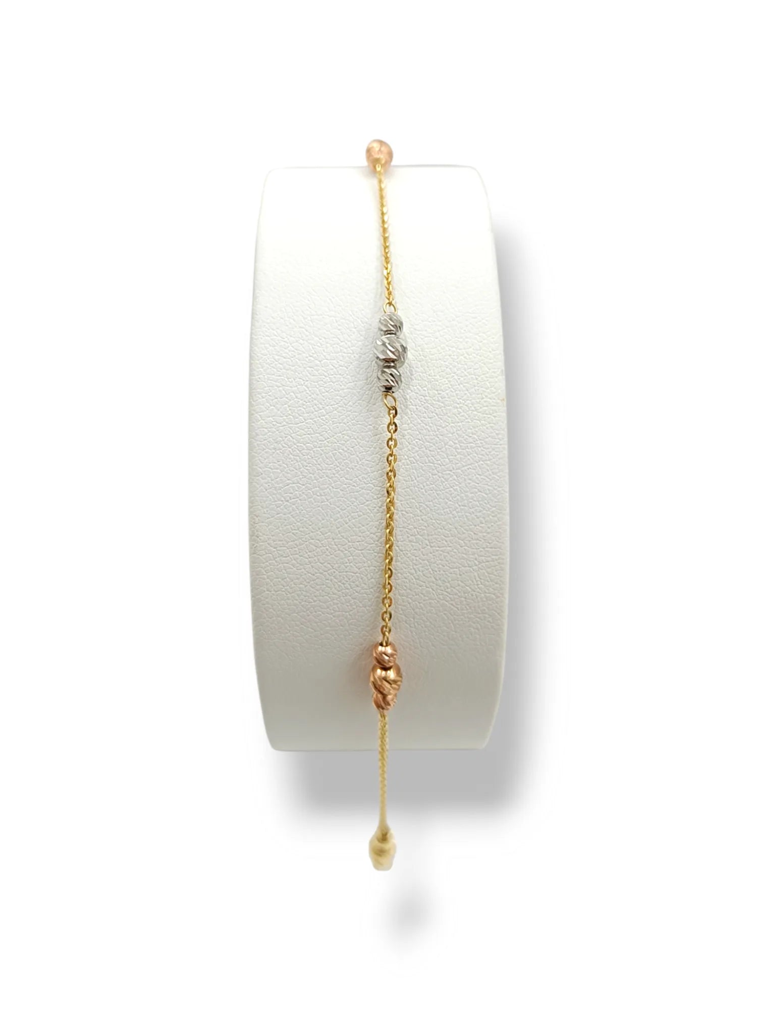 Damenarmband aus 9 Karat Gold mit facettierten Elementen Igold