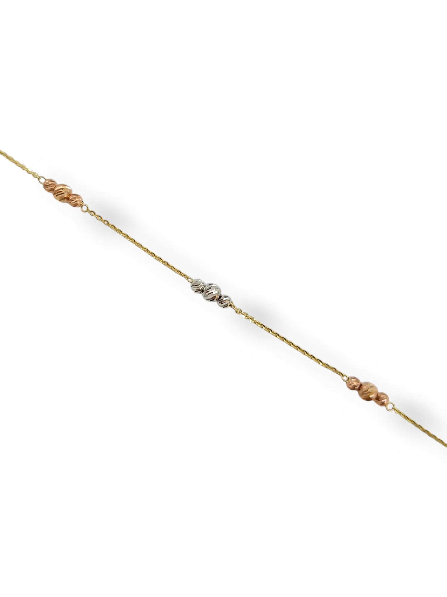 Damenarmband aus 9 Karat Gold mit facettierten Elementen Igold