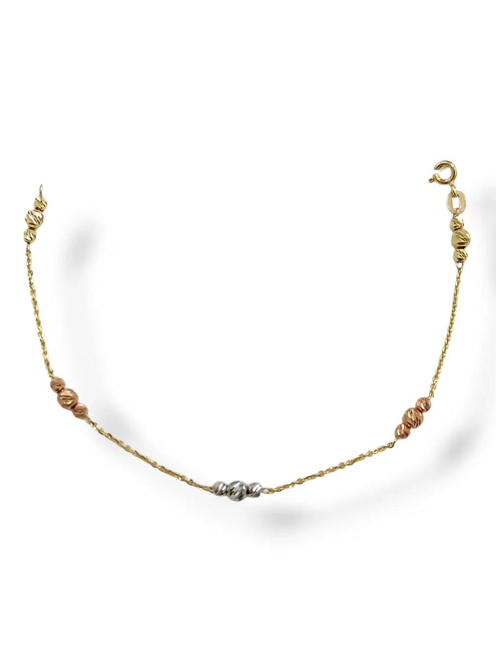 Damenarmband aus 9 Karat Gold mit facettierten Elementen Igold