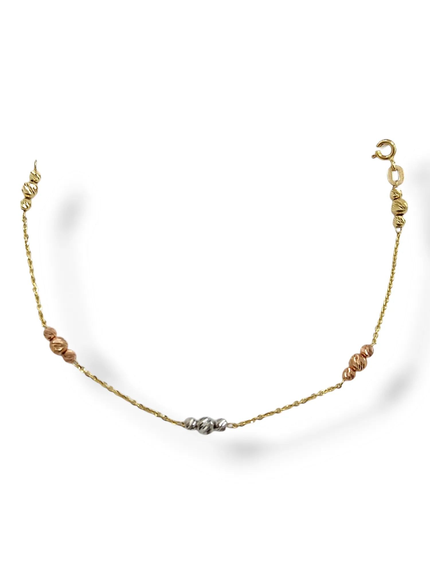 Damenarmband aus 9 Karat Gold mit facettierten Elementen Igold