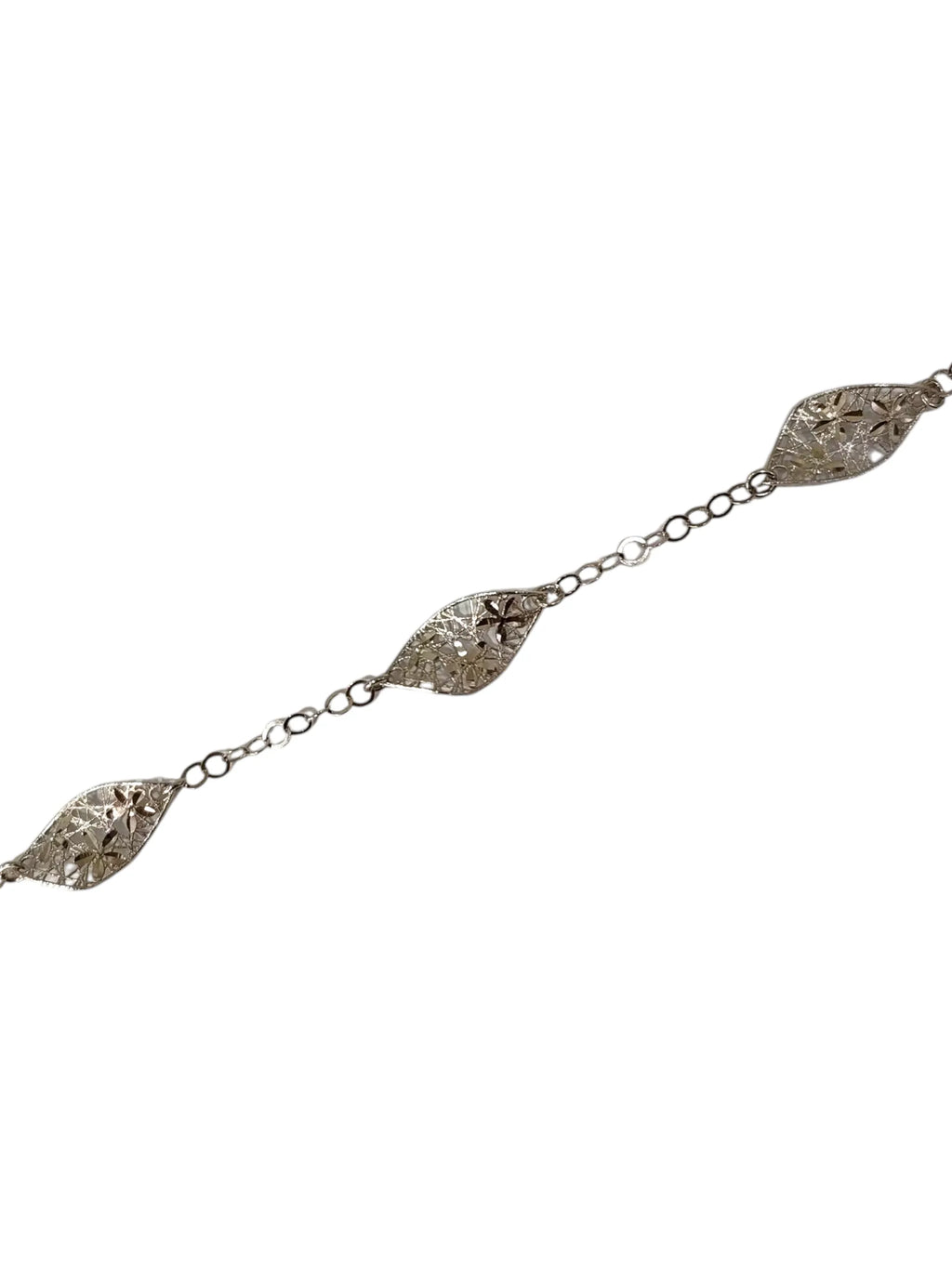 Bracciale donna in oro bianco 18 carati elegante