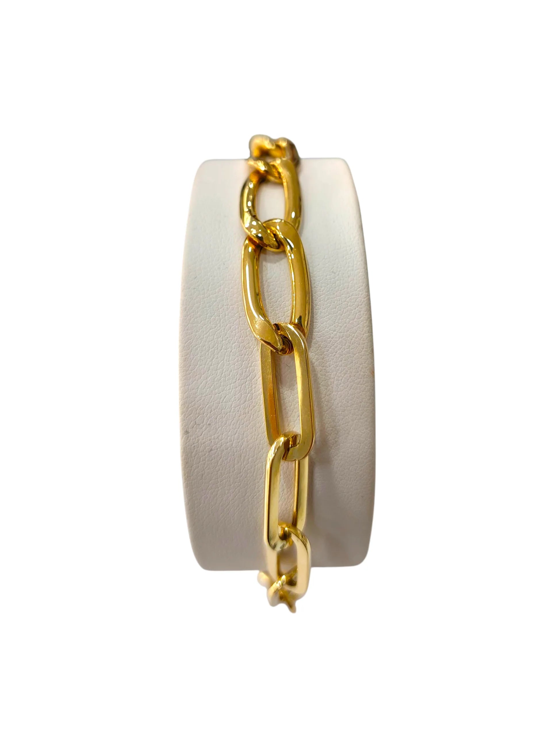 Damenarmband aus 18 Karat Gelbgold mit doppelter Kette