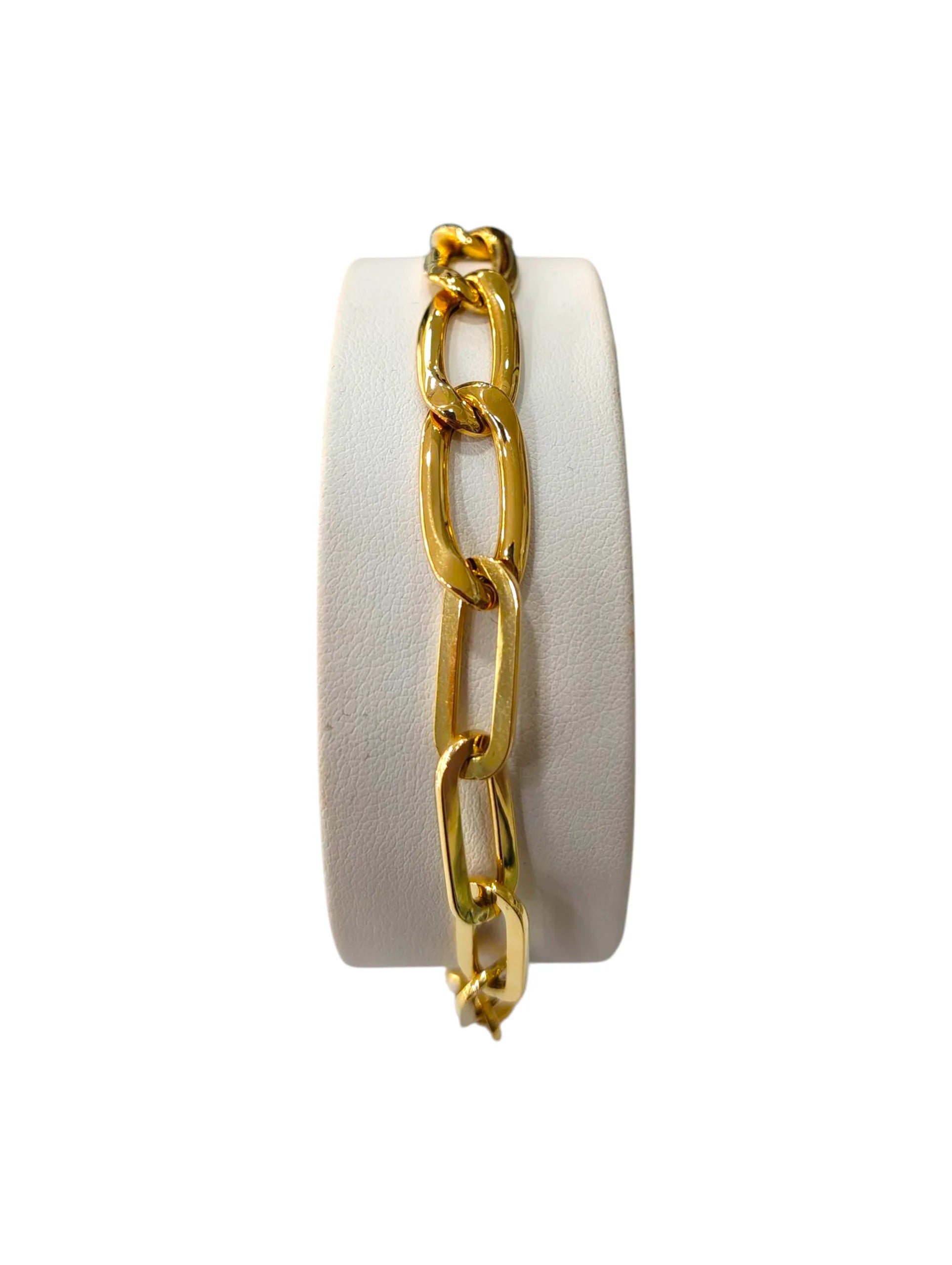 Damenarmband aus 18 Karat Gelbgold mit doppelter Kette